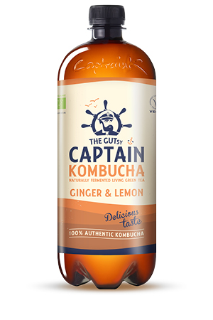 The Gutsy Captain Kombucha Ginger Lemon BIO